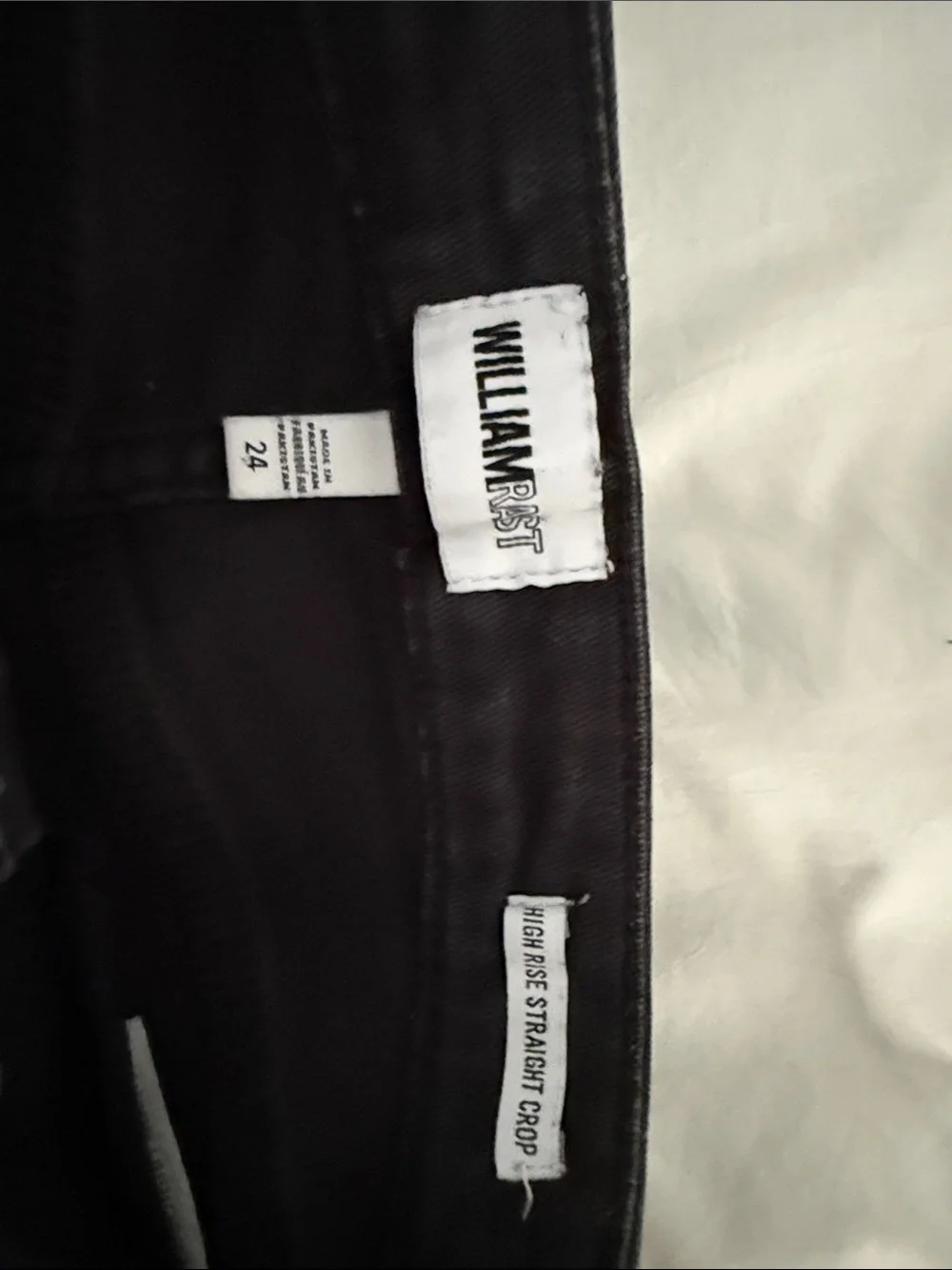 William Rast Black Stretch straight Jeans